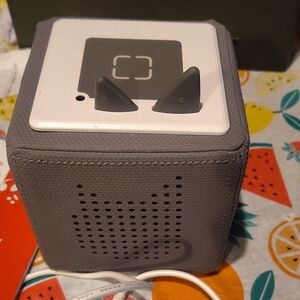 Gray and White Learning Toy Cube